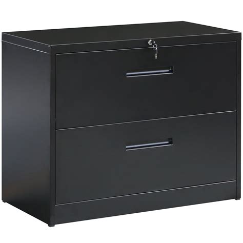 2 drawer steel file cabinet with lock black|2 shelf lockable file cabinet.